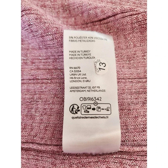 NWT By Anthropologie Long Shine Cardigan Sweater Size S Pink - Picture 12 of 12